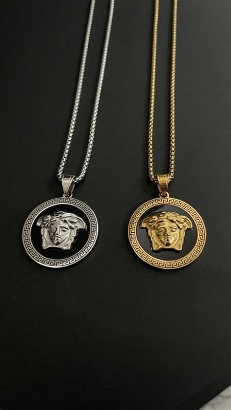 cadena versace plata